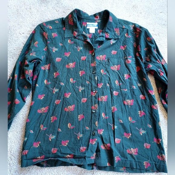 Pendleton Vintage Button-up Autumn Fall Leaf Print - Picture 10 of 10